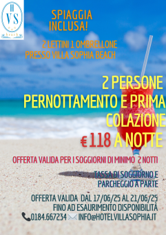 Fuga al Mare per due: Camera doppia + Spiaggia Inclusa!